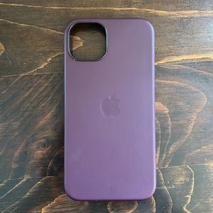 NWT IPhone 13 Leather Case in Dark Cherry